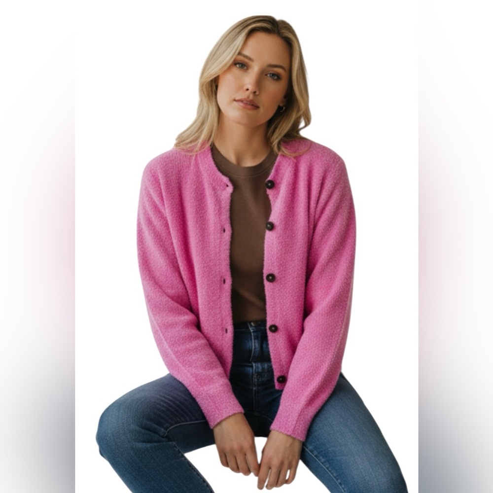 Zenana Vibrant Pink Brushed Soft Sweater – Cozy Blanket-Soft Knit, Chic